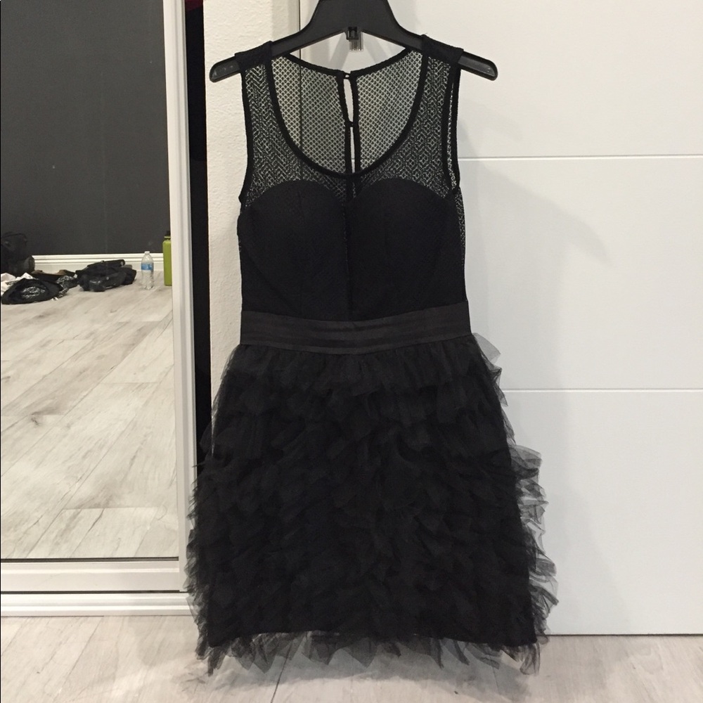 BCBG Black Tulle Dress